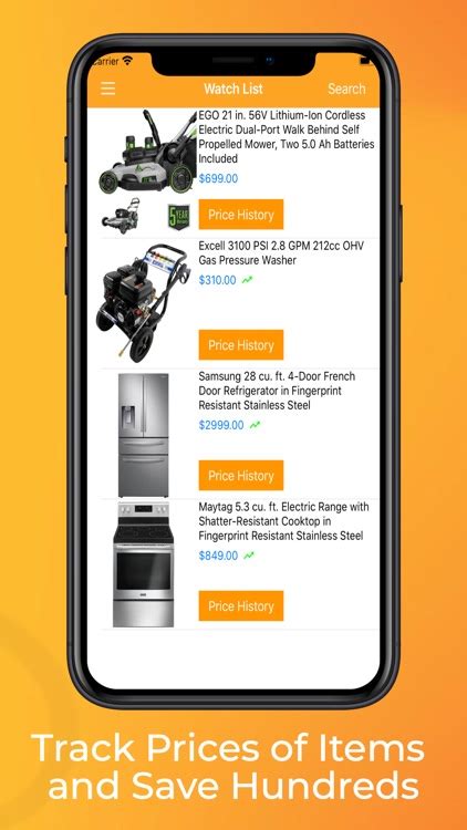 Track price and availability changes. Set price alerts to get notified, instantly. Home Depot price tracker. Search from 2,921,150 products, check historical prices, and set price …
